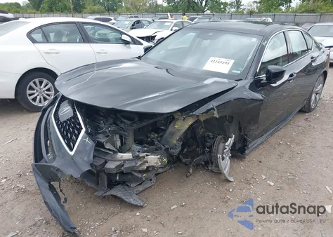 2021 Acura Tlx Technology Package из США, поврежденный, VIN 19UUB5F42MA009559